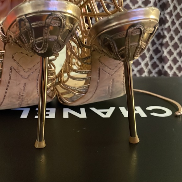 Sophia Webster Gold Metallic Delphine Bootie size 38.5 - Picture 4 of 6